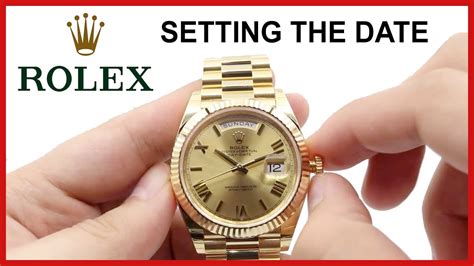 how to set the time on a rolex|adjust date on rolex datejust.